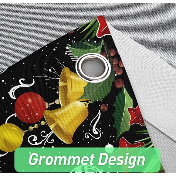 Christmas Santa Claus Shower Curtain – Waterproof & Festive Holiday Decor - Picture 3 of 5